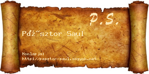 Pásztor Saul névjegykártya